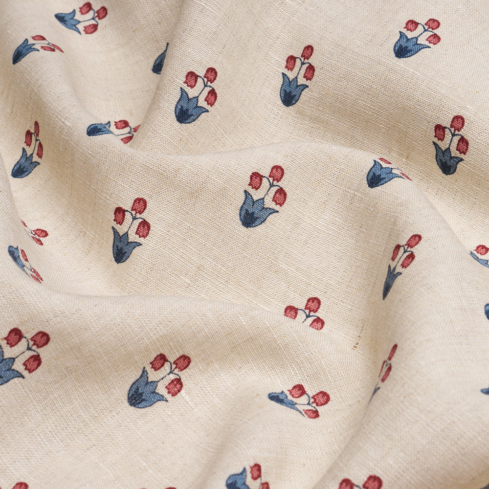 MOIRA HAND PRINT | Cerise & Ink