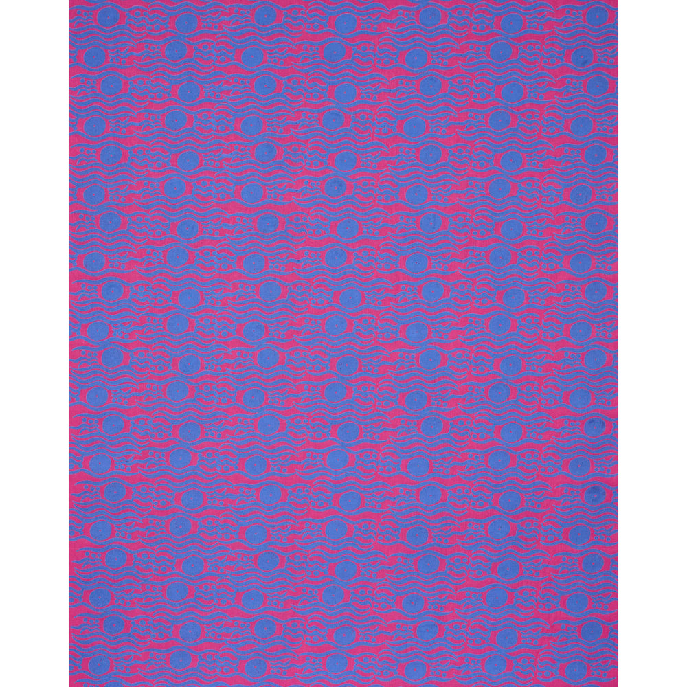 BOSPHORUS HAND BLOCK | Fuchsia & Blue