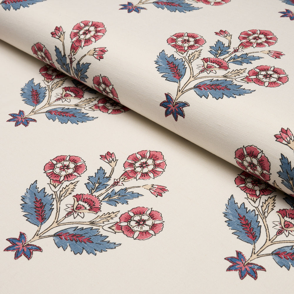 DALILA HAND-SCREEN PRINT | Red & Blue