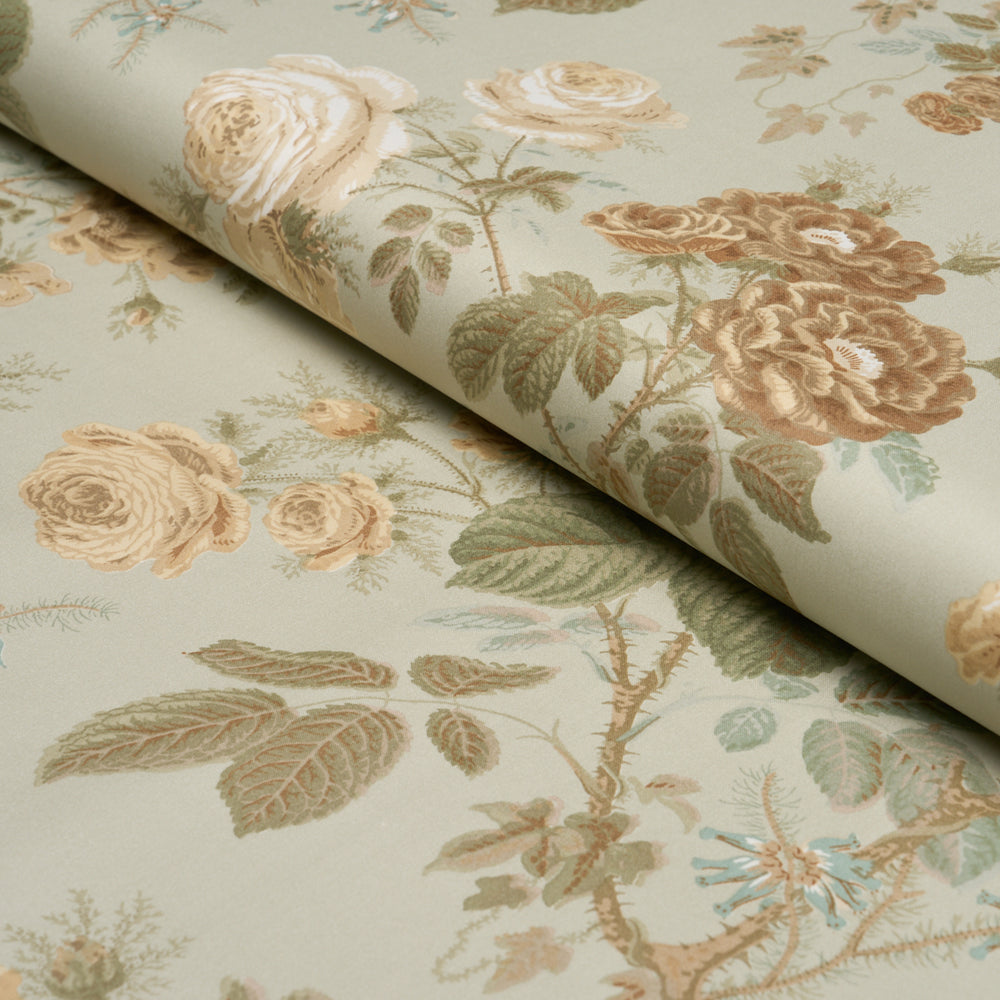 SHE WALKS IN BEAUTY CHINTZ | Celadon