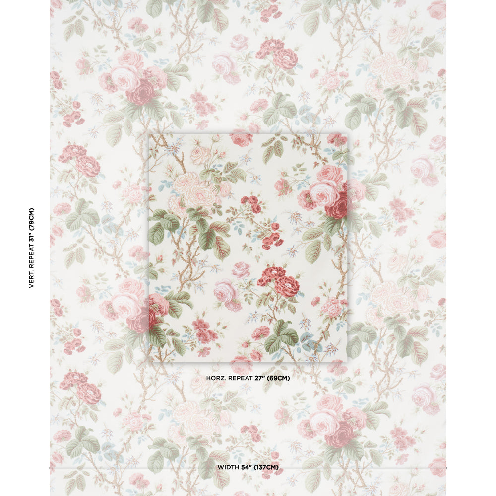 SHE WALKS IN BEAUTY CHINTZ | Rose