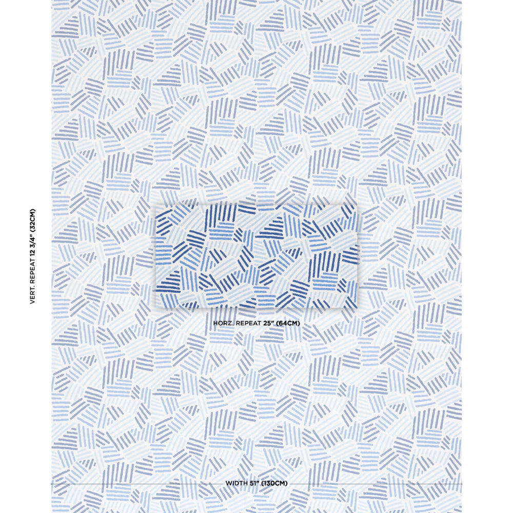 HATCHMARK HAND PRINT | Blues