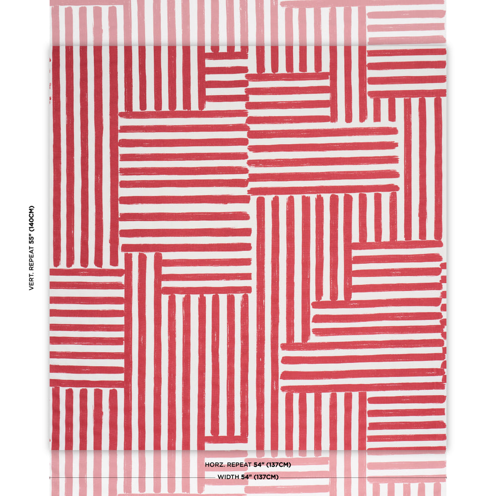 PARSON'S STRIPE HAND PRINT | Red