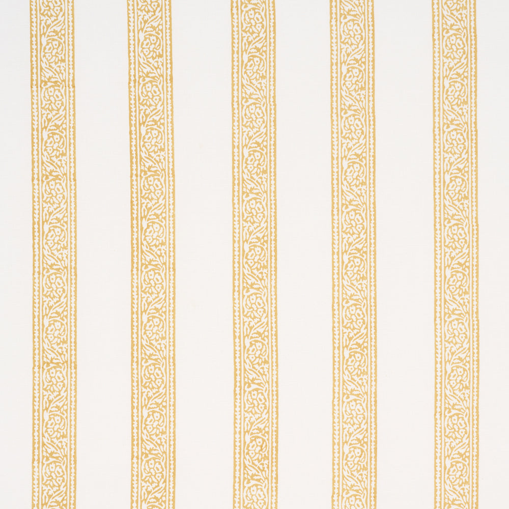 MAHDAVI STRIPE HAND-BLOCK PRINT | Yellow