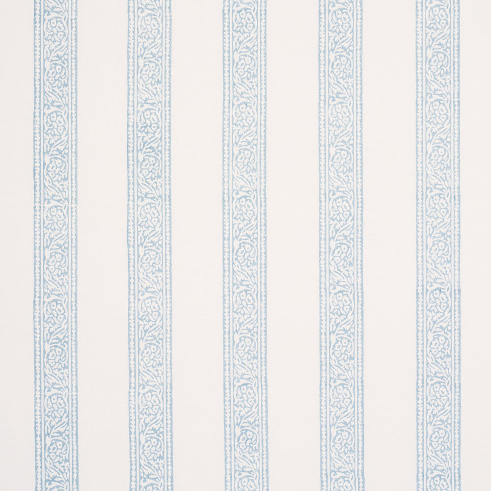 MAHDAVI STRIPE HAND-BLOCK PRINT | Sky
