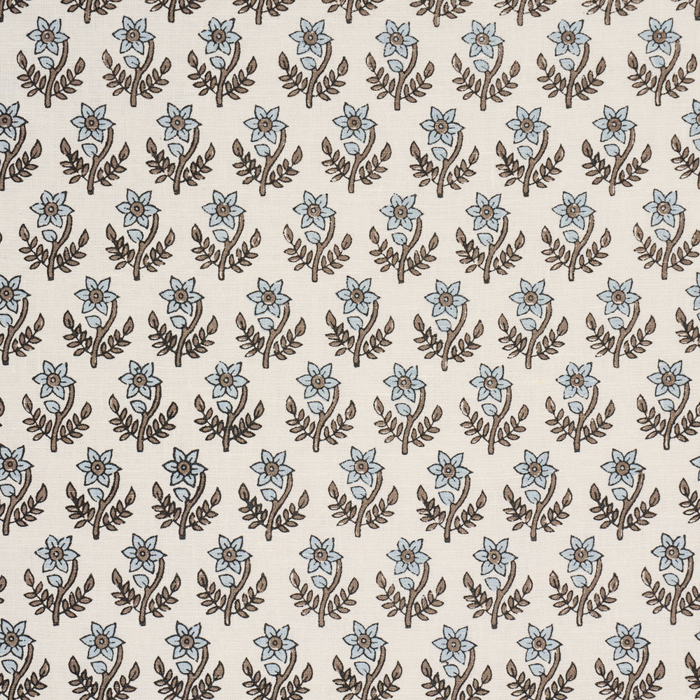 AMISHA HAND-PRINT | Blue & Brown