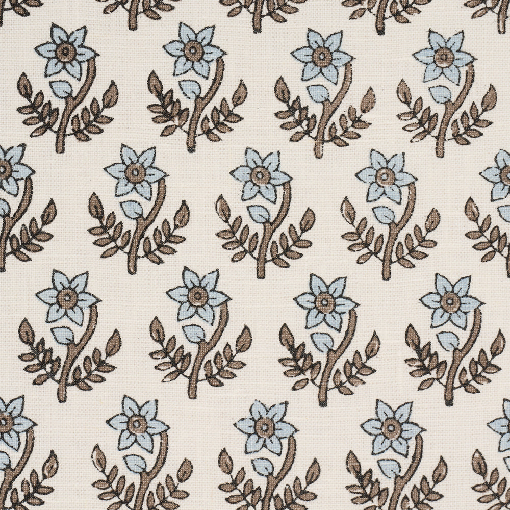 AMISHA HAND-PRINT | Blue & Brown