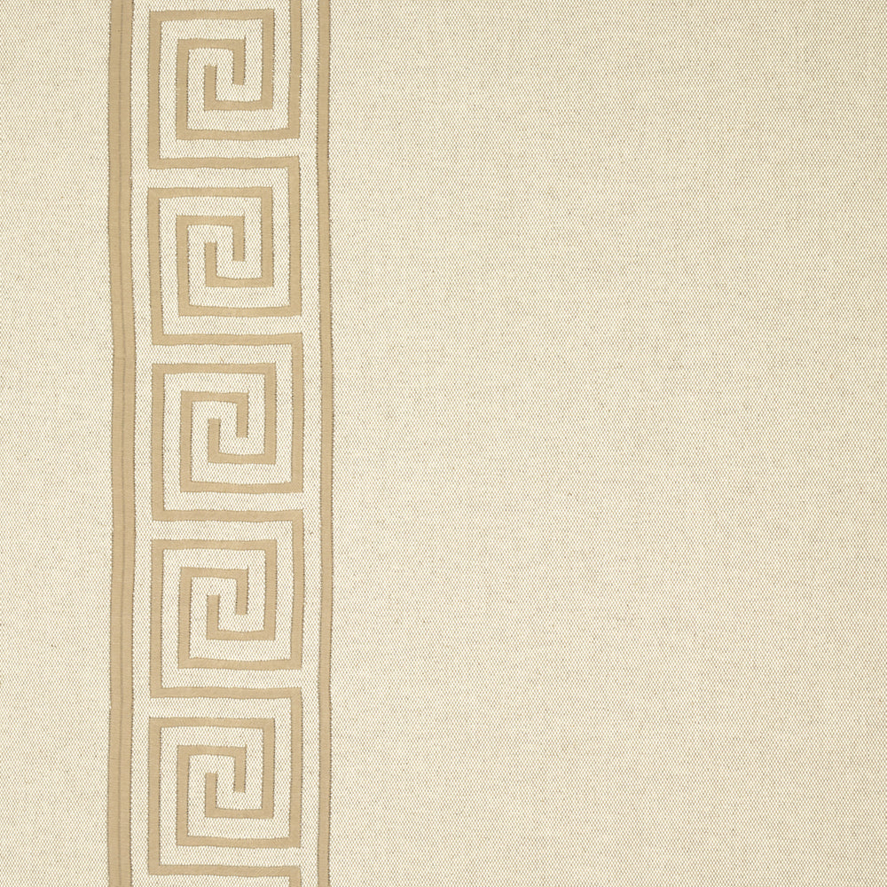 GREEK KEY EMBROIDERY | Pebble And Taupe