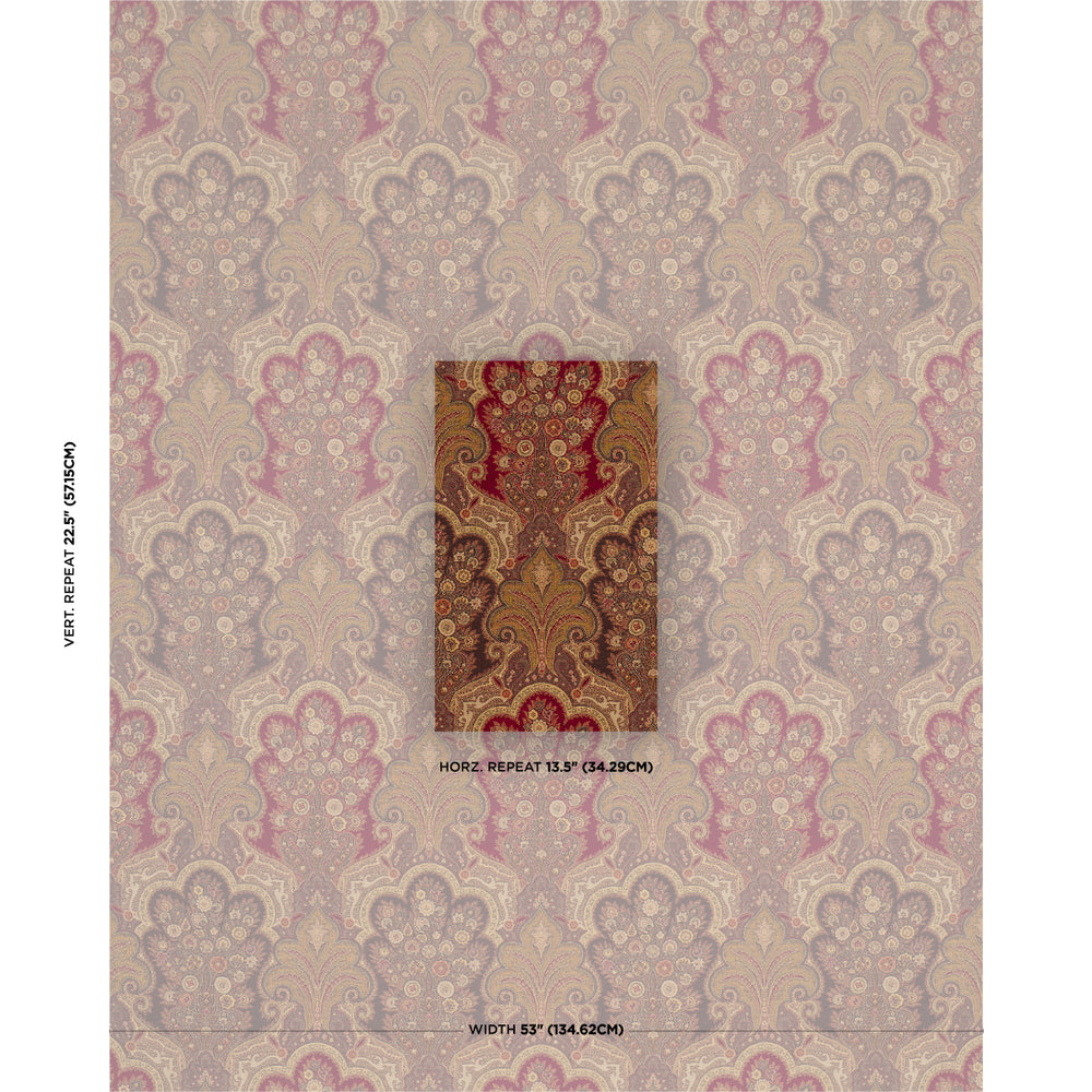 NEW CASTLE PAISLEY | Cranberry