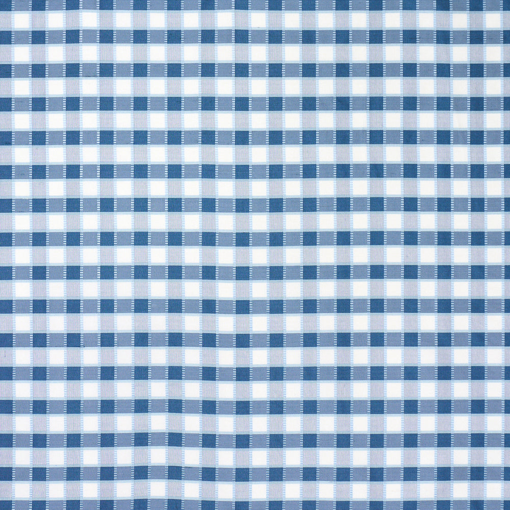 INGRID SILK CHECK | Blue