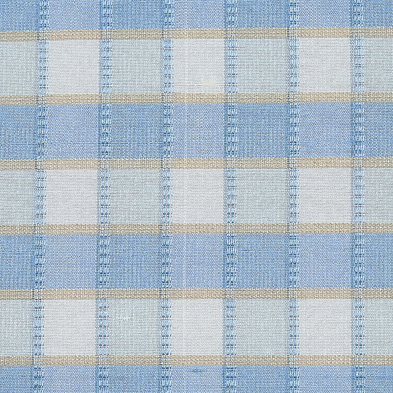 INGRID SILK CHECK | Sky