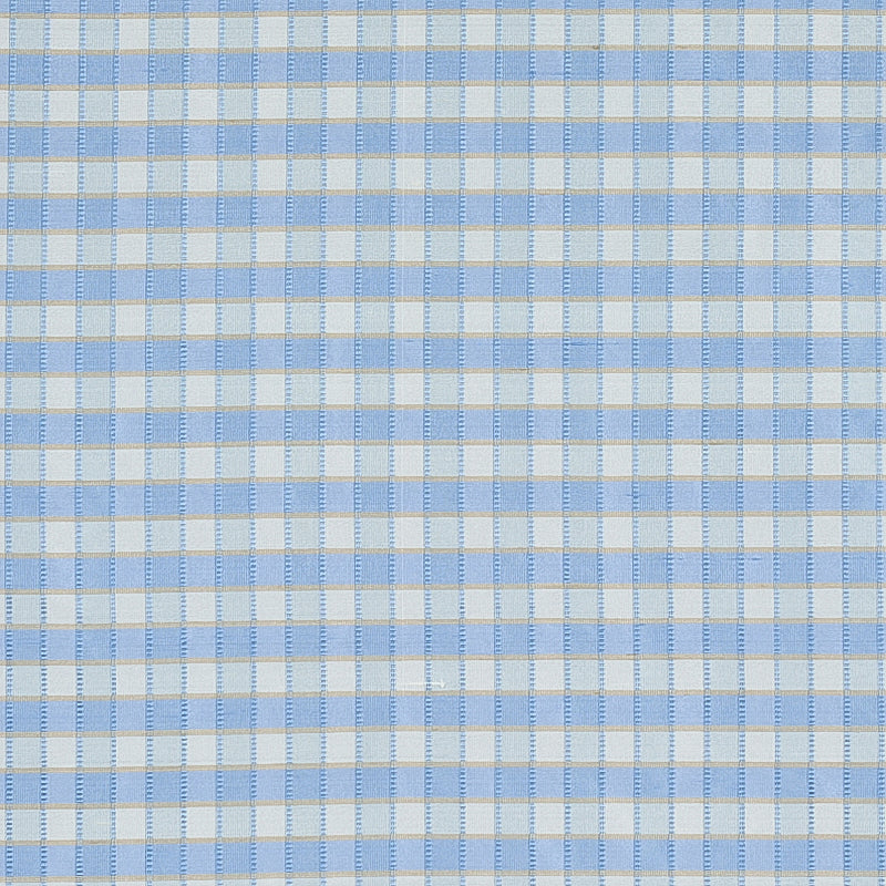 INGRID SILK CHECK | Sky