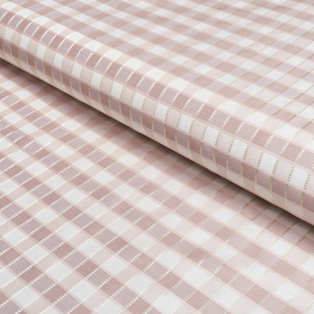 INGRID SILK CHECK | Blush