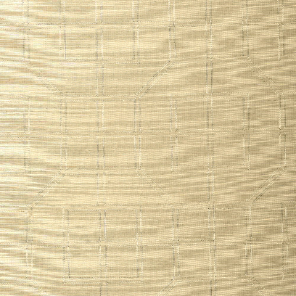 LINYI EMBROIDERED FRET SISAL | Cream