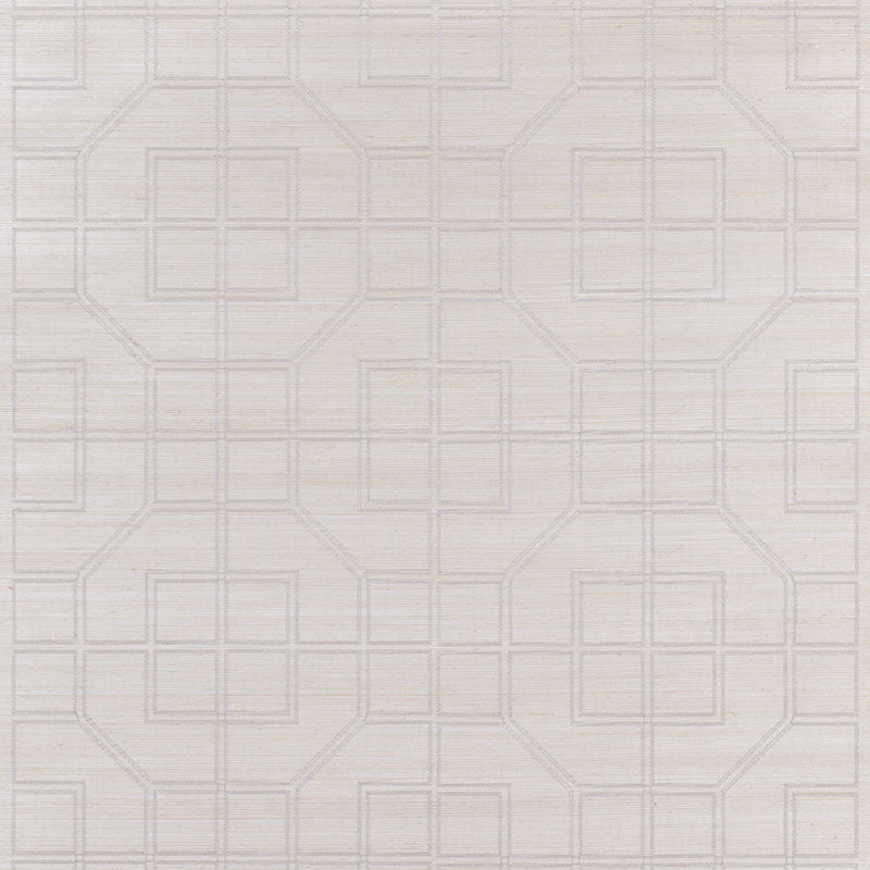 LINYI EMBROIDERED FRET SISAL | Natural Shimmer