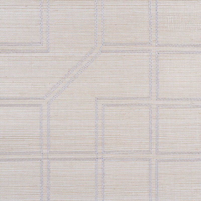 LINYI EMBROIDERED FRET SISAL | Natural Shimmer