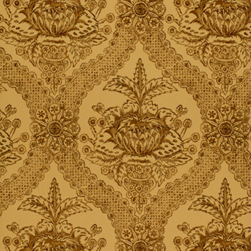 HADDON HALL DAMASK | UMBER