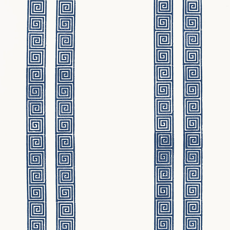 GREEK KEY STRIPE | Navy