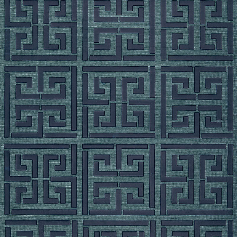 GREEK KEY SISAL | PEACOCK