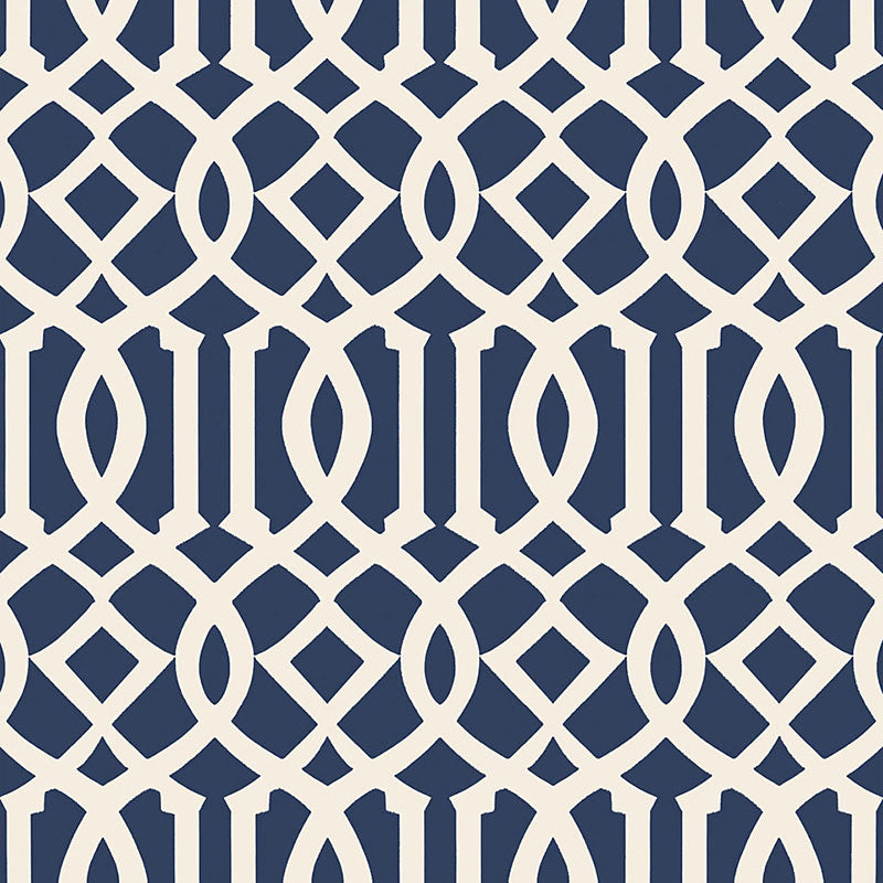 IMPERIAL TRELLIS II | IVORY / NAVY