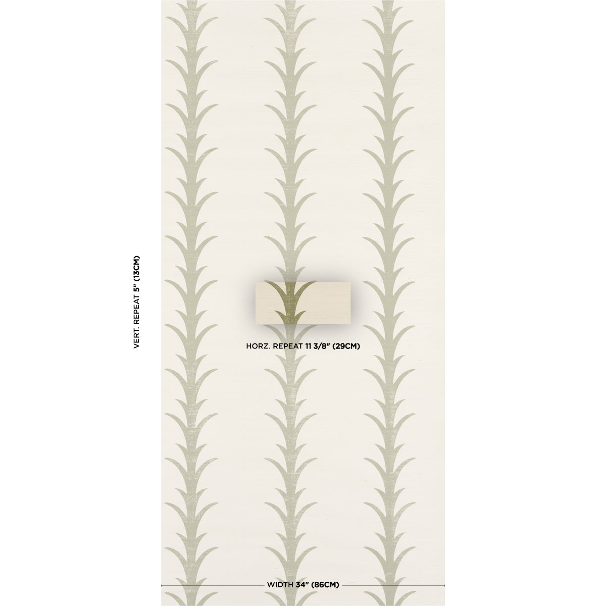 ACANTHUS STRIPE SISAL | Olive