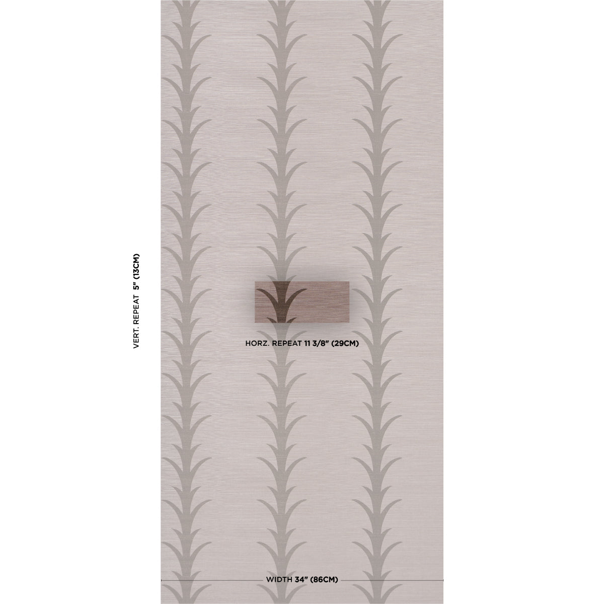 ACANTHUS STRIPE SISAL | Rose Antique