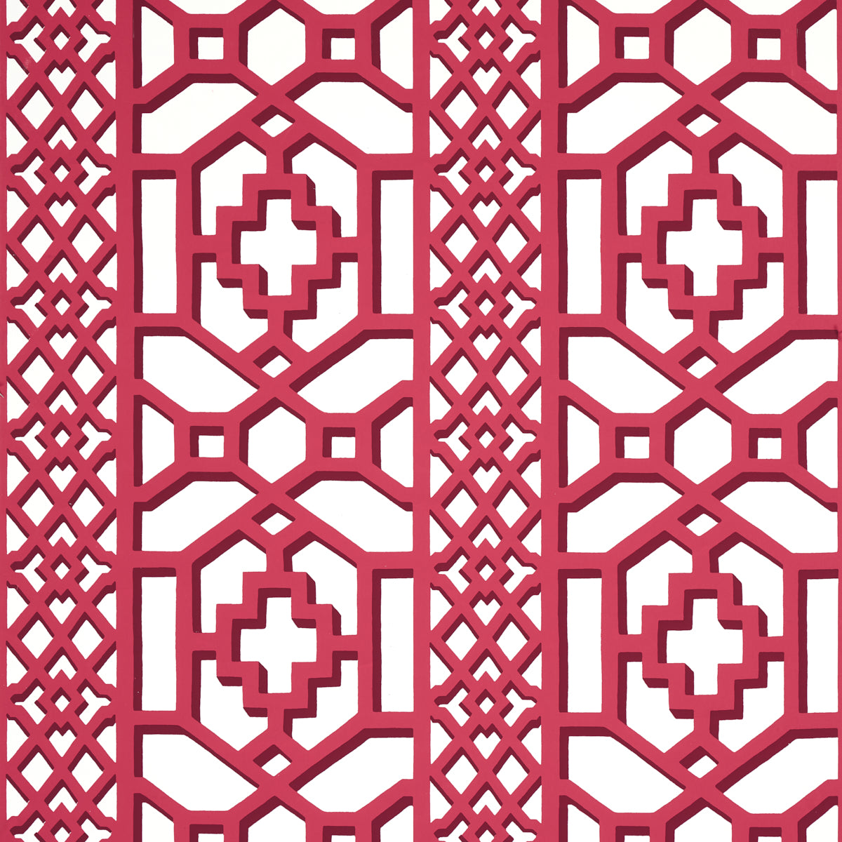 ZANZIBAR TRELLIS | LAQUER RED