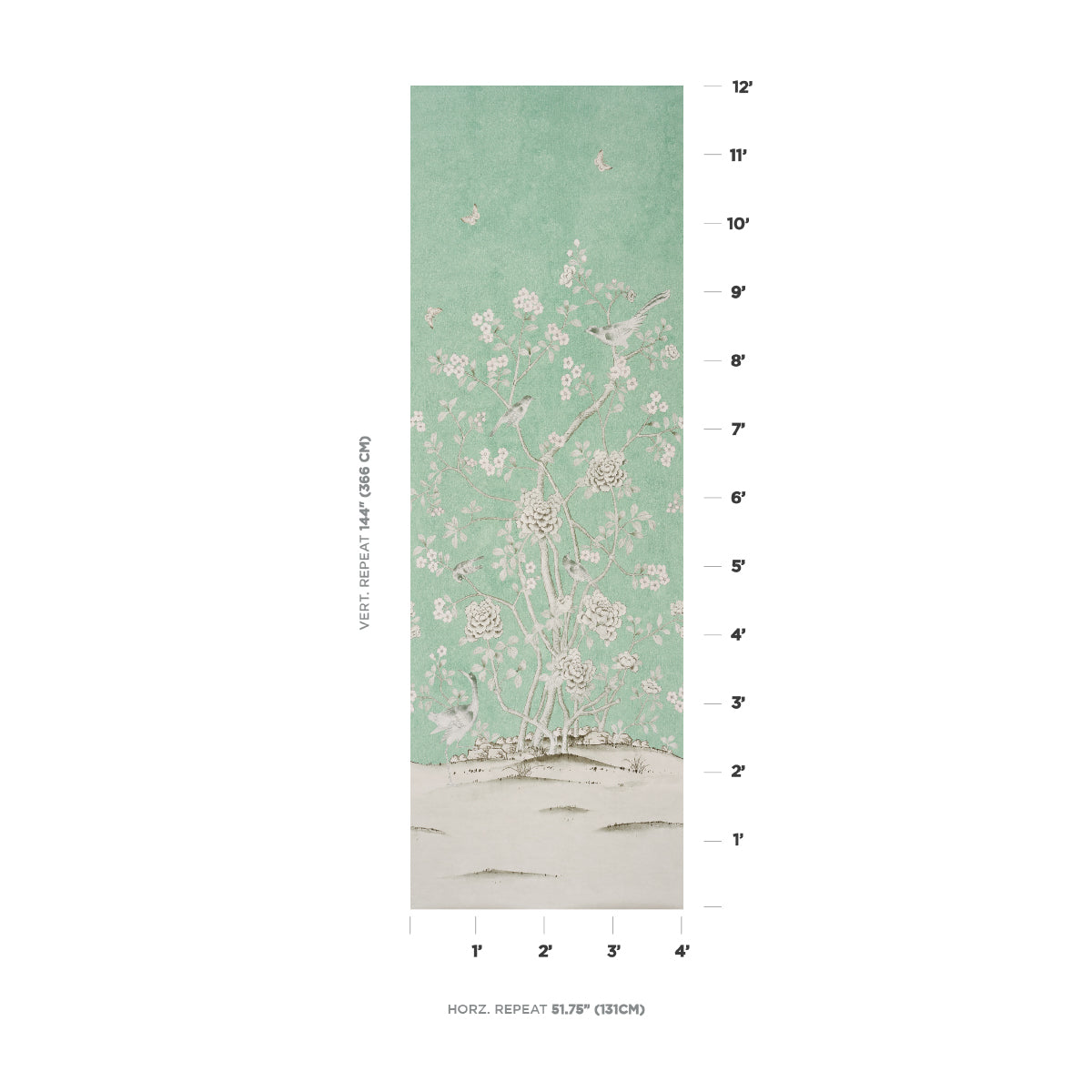 CHINOIS PALAIS PANEL | Aquamarine