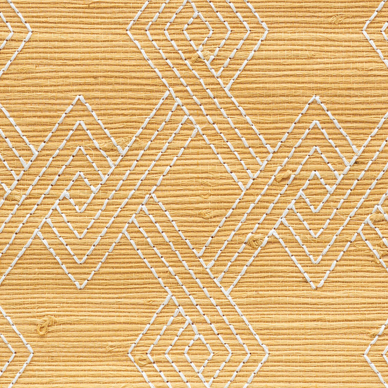 HIX EMBROIDERED JUTE | Natural