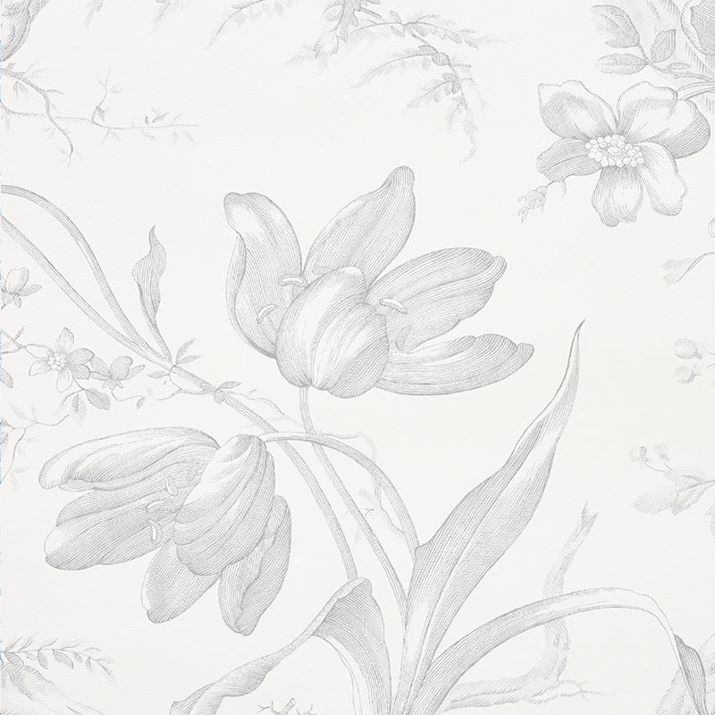 TOILE DE FLEURS | Grisaille