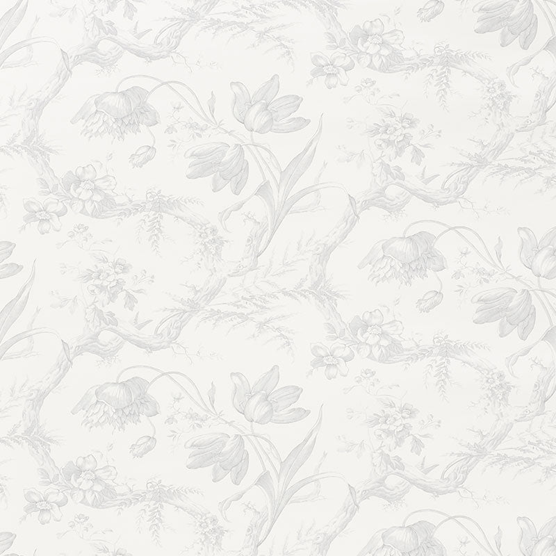 TOILE DE FLEURS | GRISAILLE