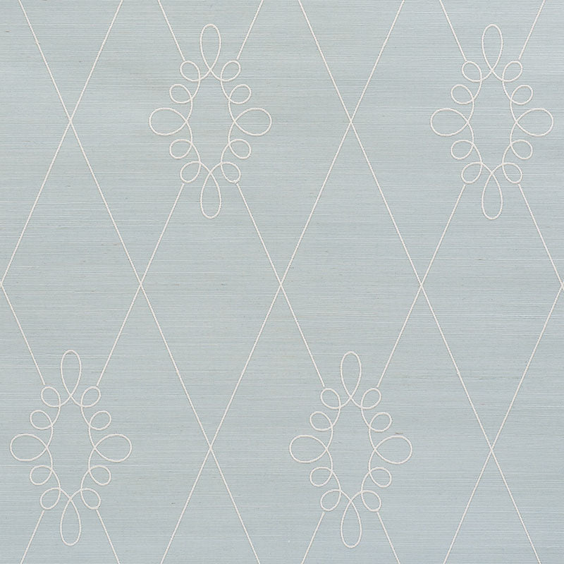 SYLVIE EMBROIDERED SISAL | WATER BLUE