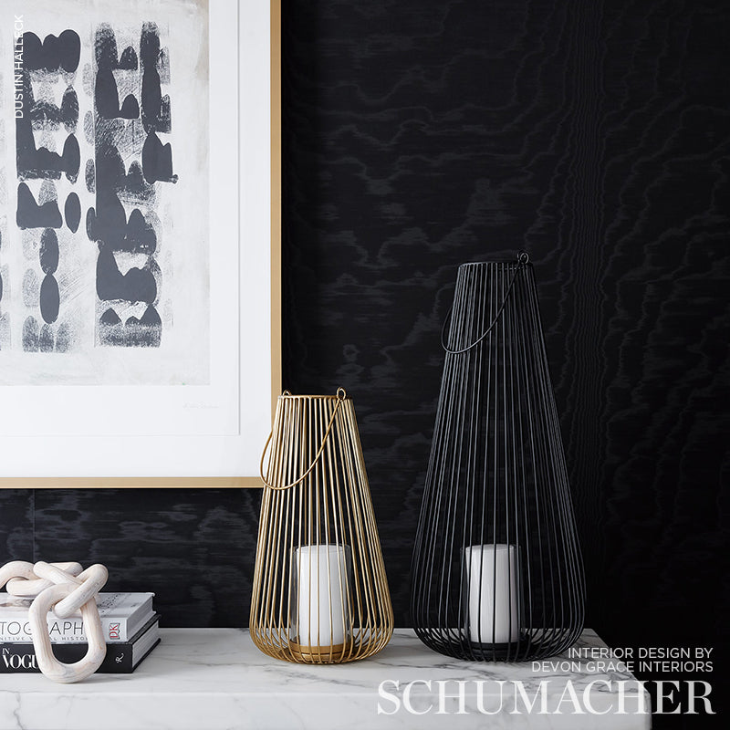 MOIRÉ WALLCOVERING | NOIR