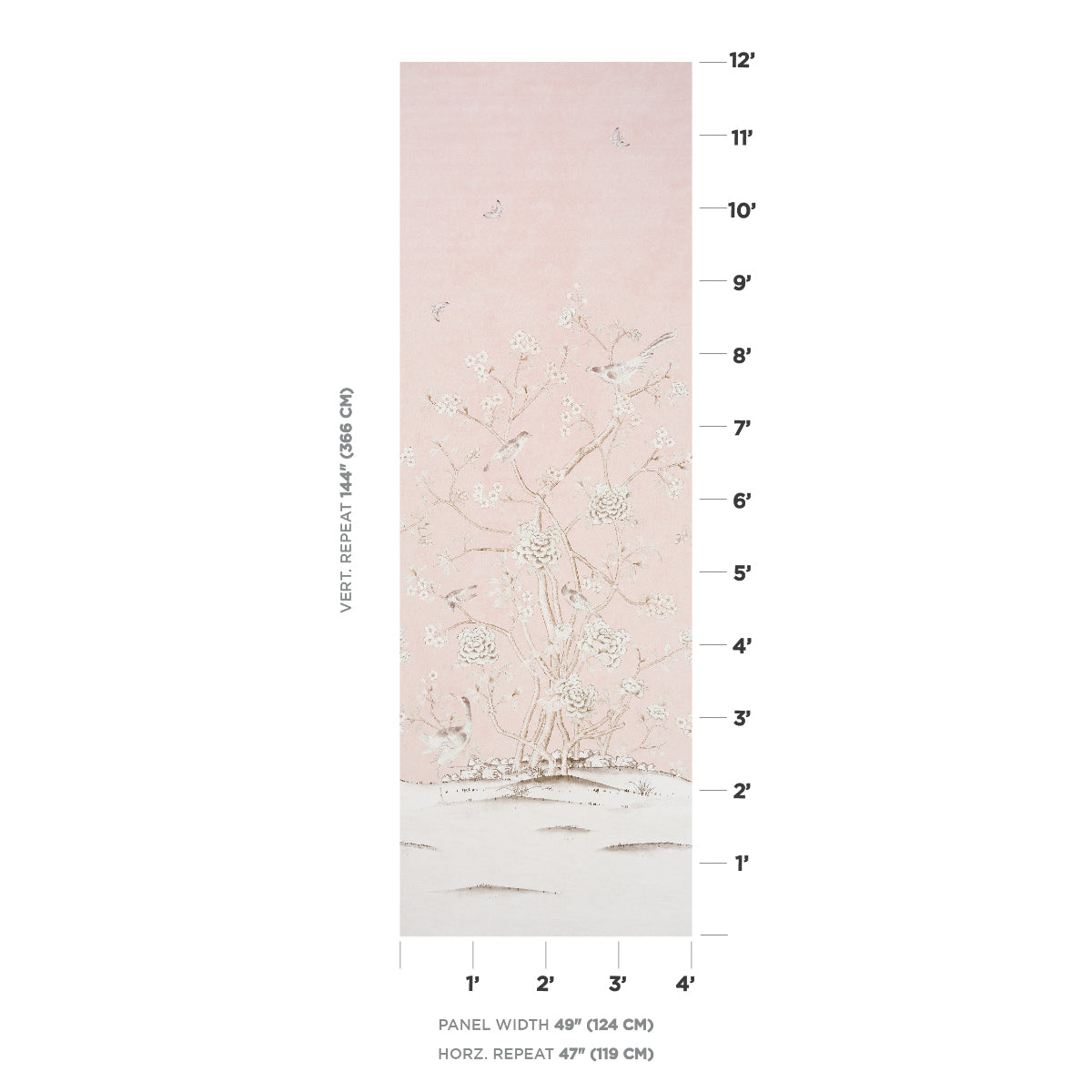 CHINOIS PALAIS VINYL PANEL | Blush