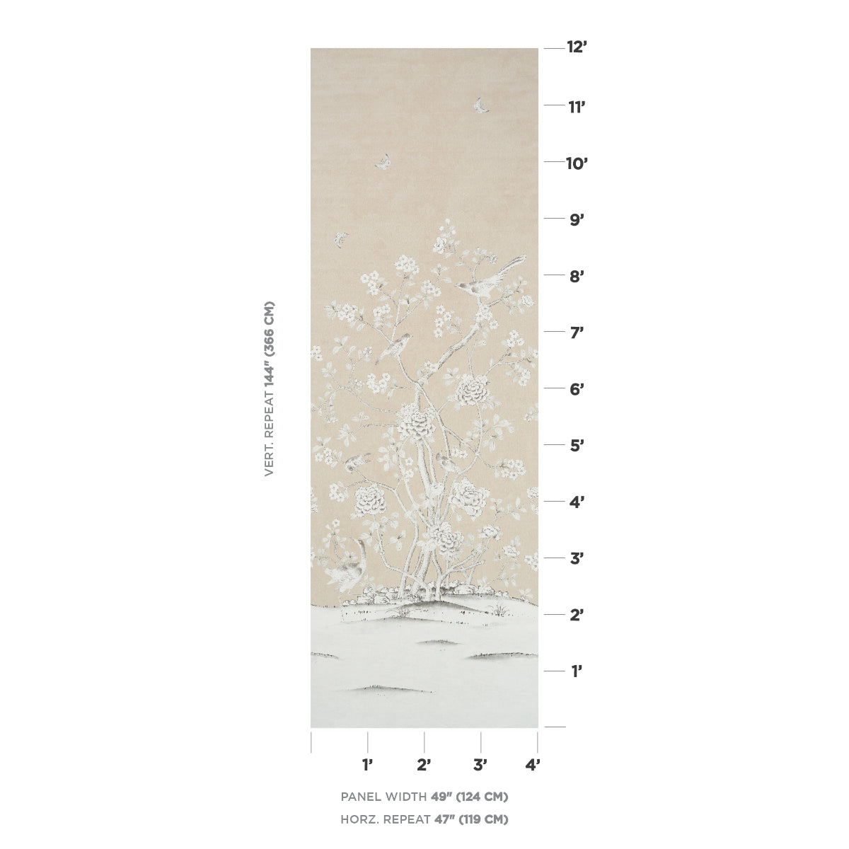 CHINOIS PALAIS VINYL PANEL | Stone