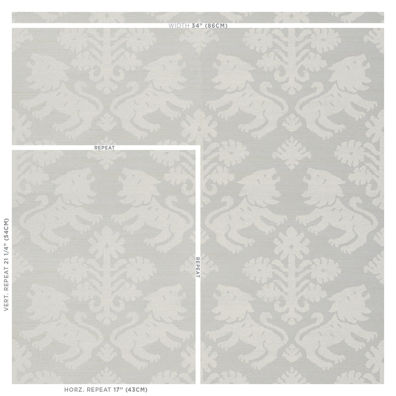 REGALIA SISAL | IVORY ON SILVER