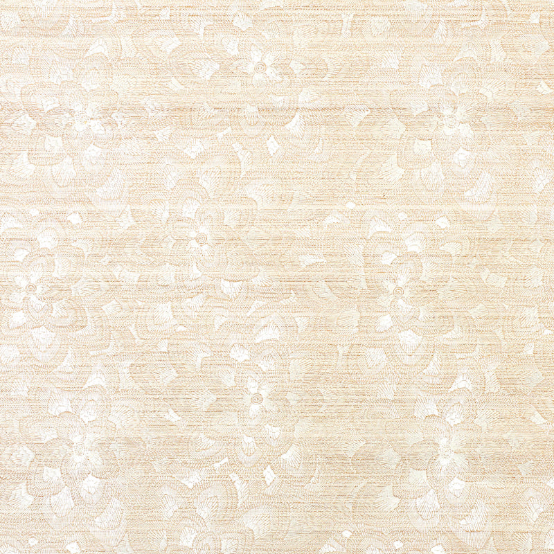 LOTUS EMBROIDERY SISAL | Ivory