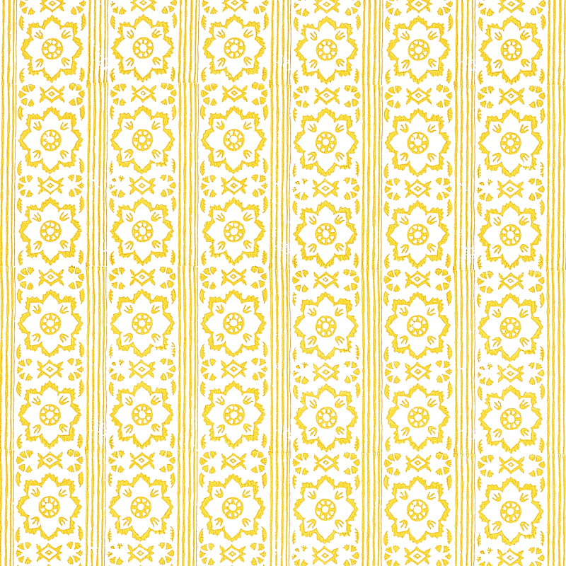 SUNDA HAND BLOCKED PRINT | Yellow