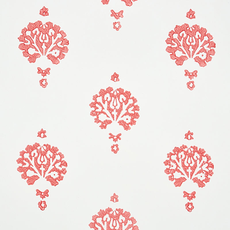 DAHLIA HAND BLOCKED PRINT | Red