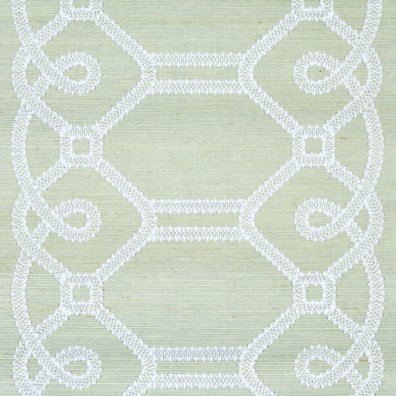 ZIZ EMBROIDERED SISAL | MINERAL