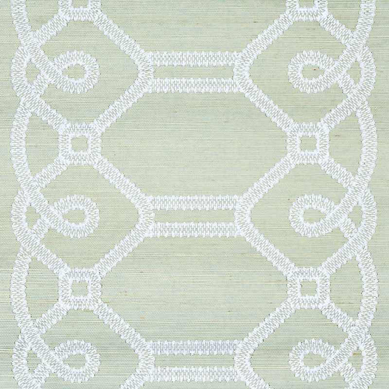 ZIZ EMBROIDERED SISAL | Mineral