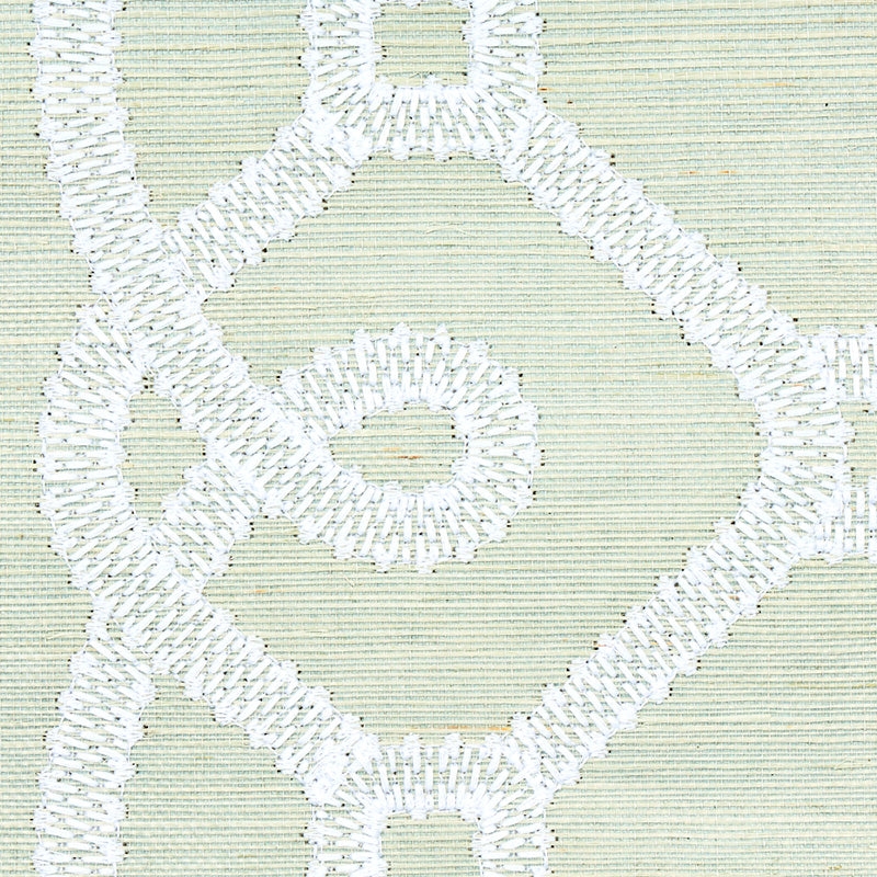 ZIZ EMBROIDERED SISAL | MINERAL