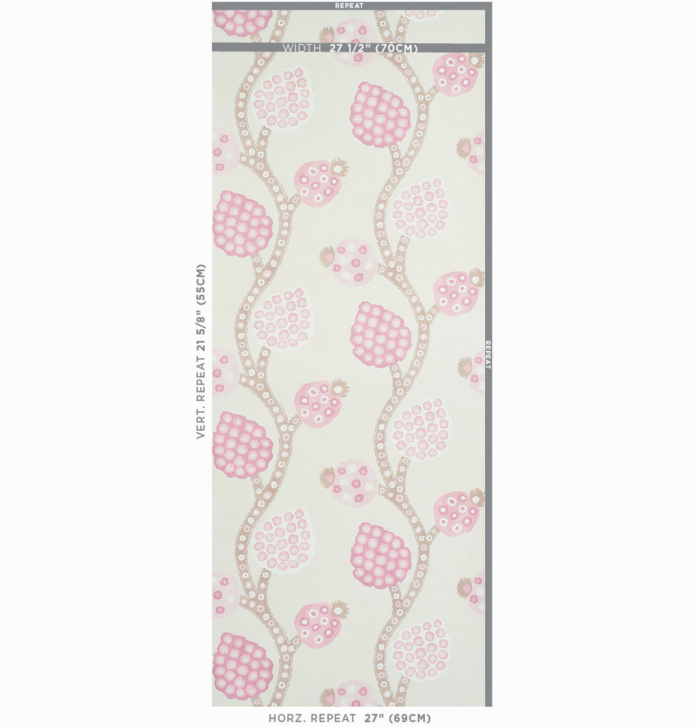 ANNABEL WARP PRINT | Rose