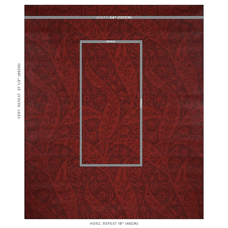 SAZ PAISLEY | Burgundy