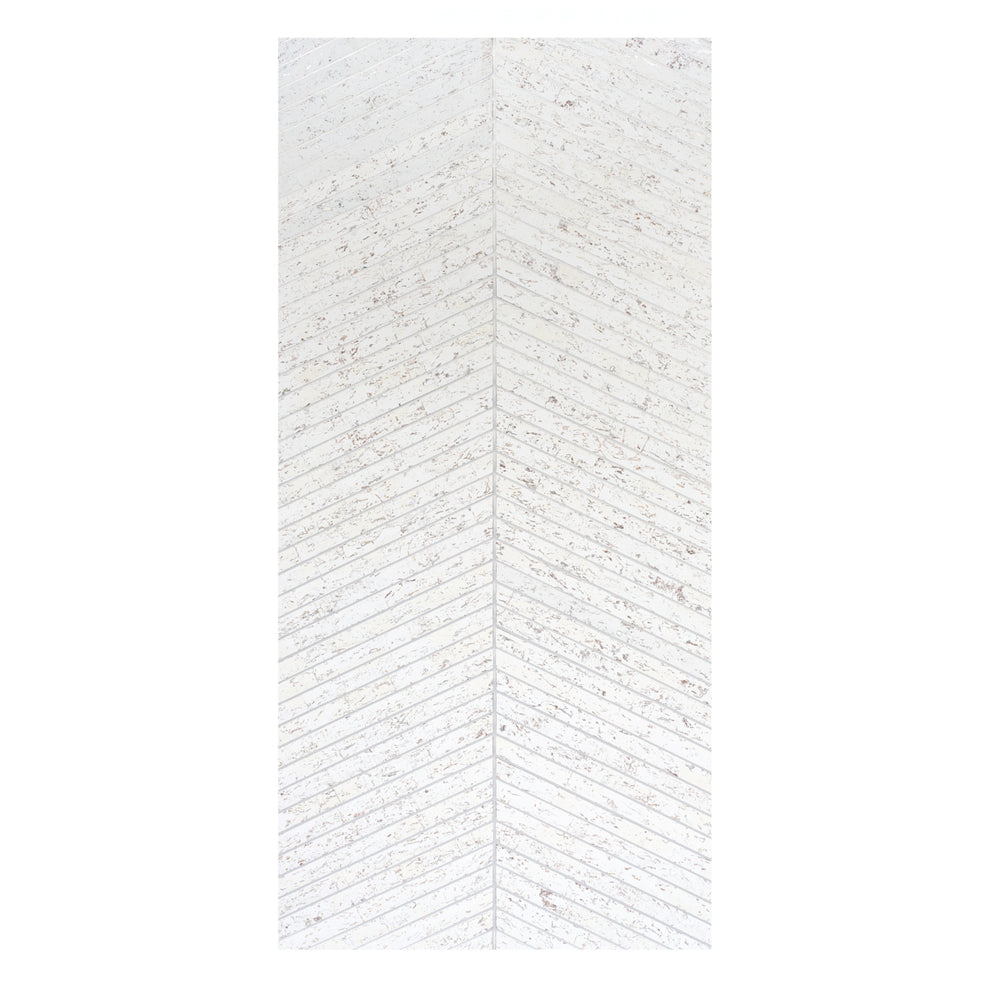 CORK HERRINGBONE | White