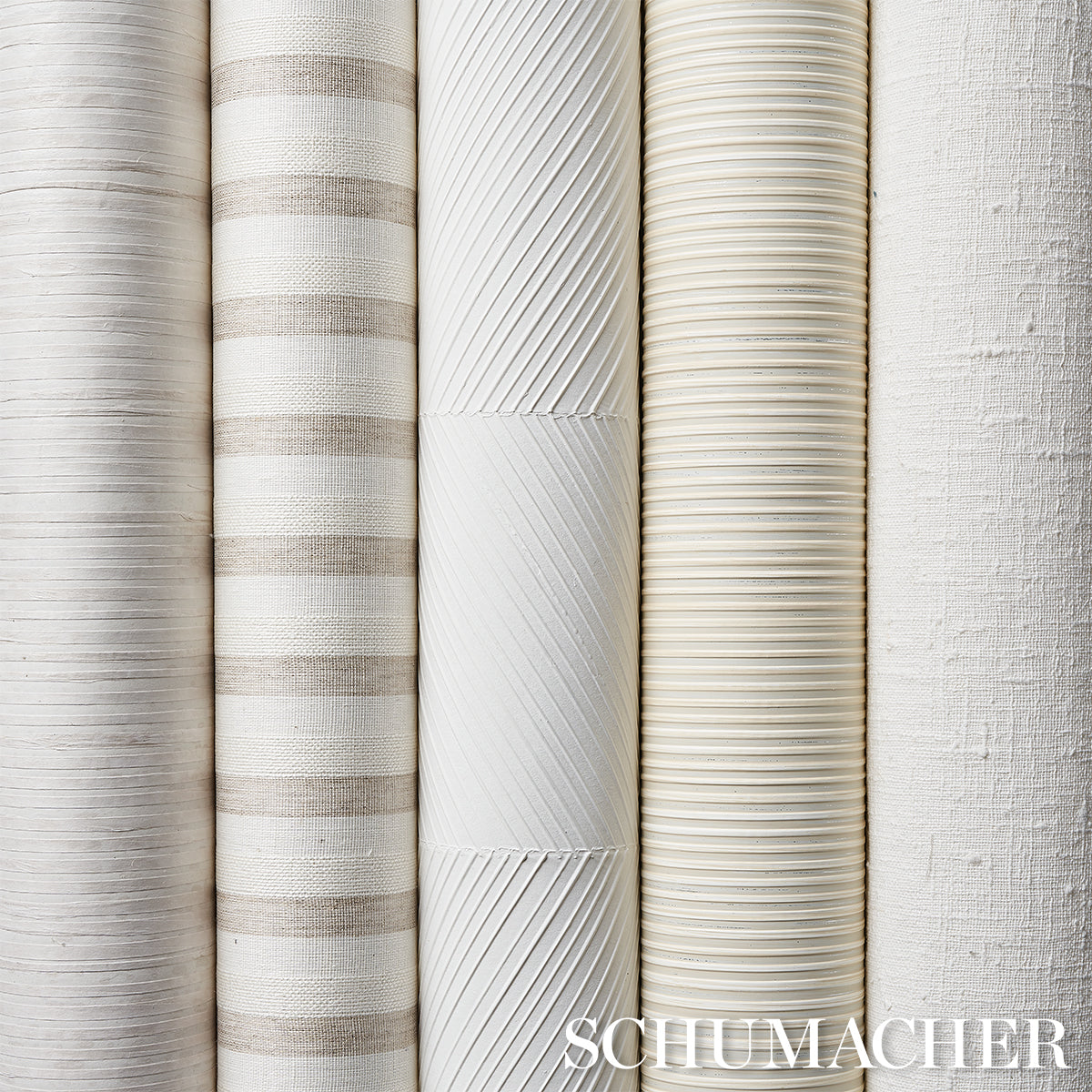 TEXTURED LINEN STRIPE | WHITE