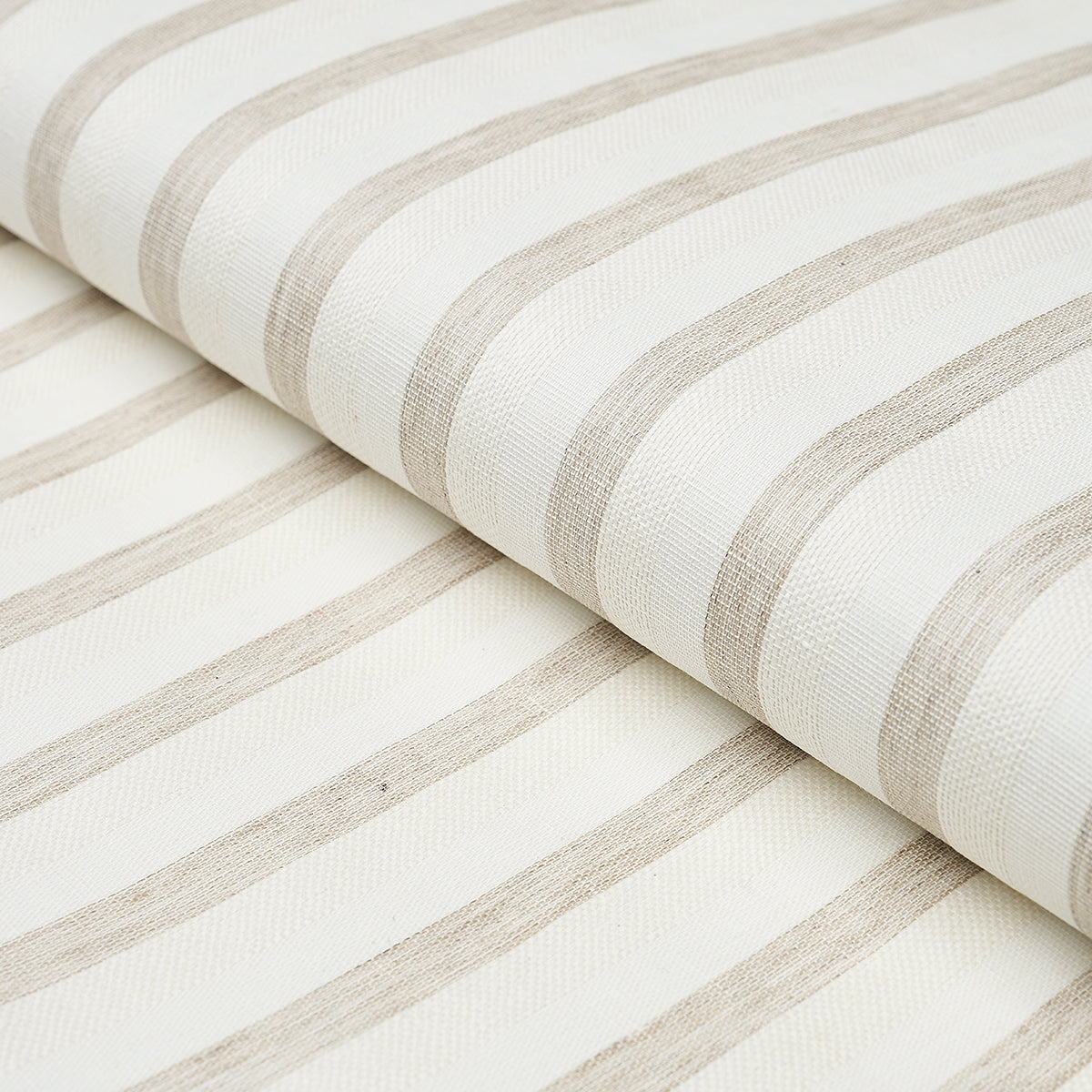 TEXTURED LINEN STRIPE | White