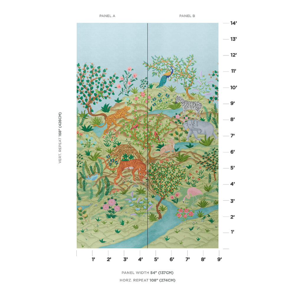 FINCHES JUNGLE PANEL SET | Verdant