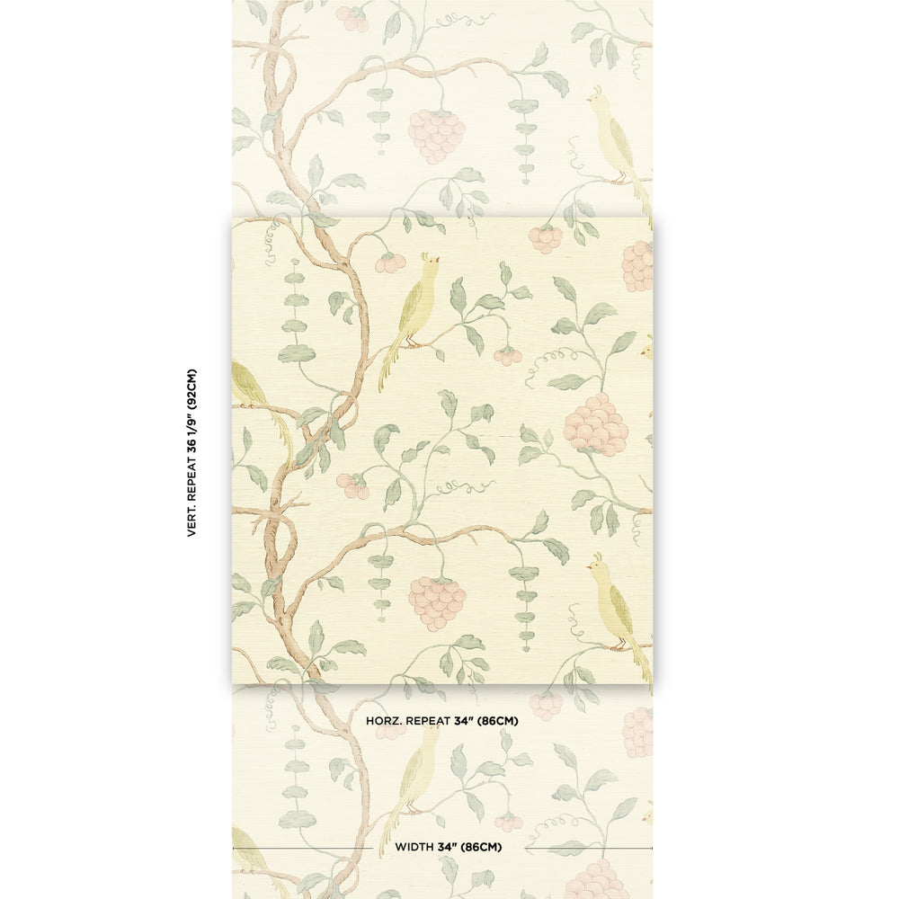 WISTERIA SISAL | Teal & Soft Pink