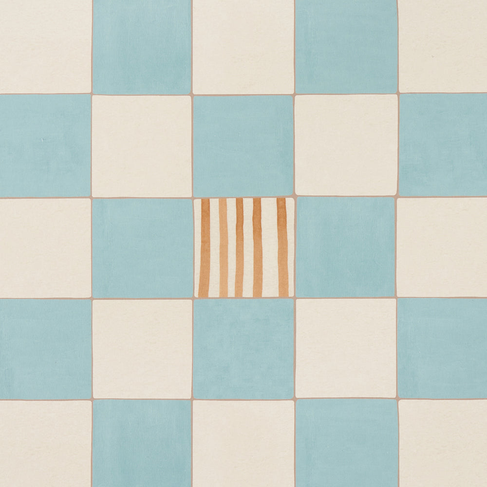 Gambit Panel | Teal & Earthy Brown